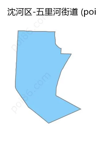 五里河街道边界地图