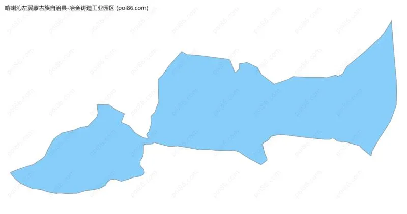 冶金铸造工业园区边界地图