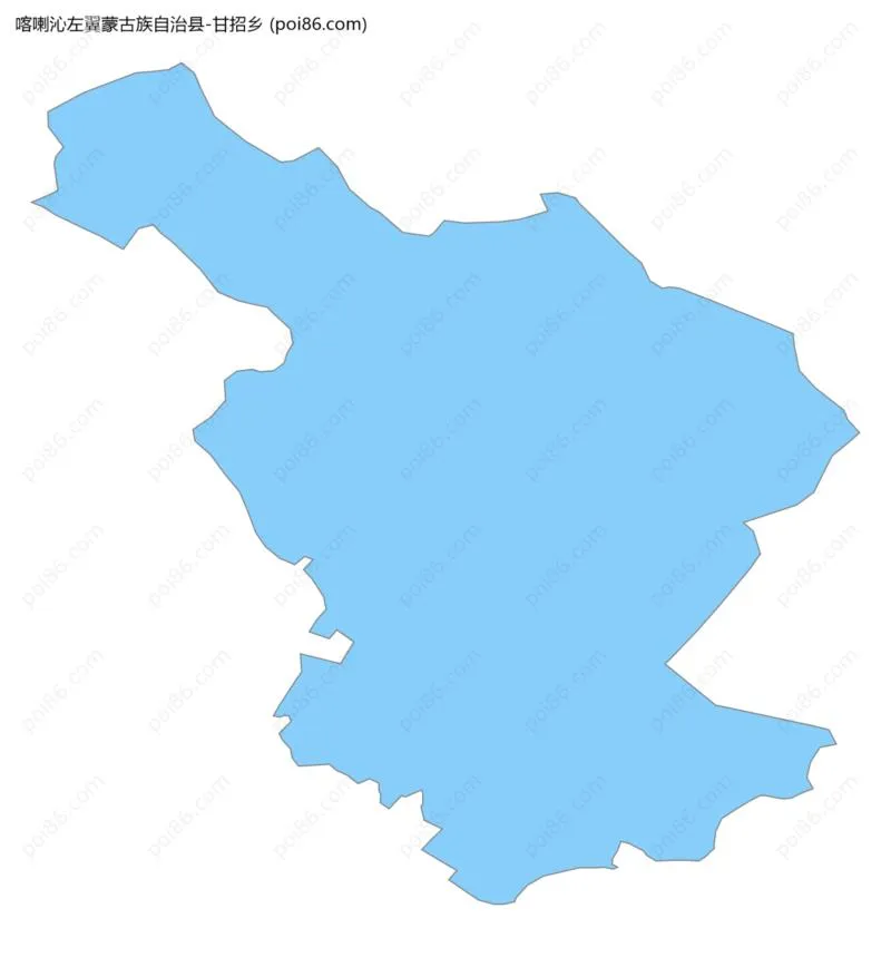 甘招乡边界地图