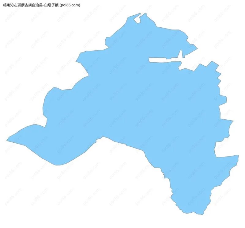 白塔子镇边界地图