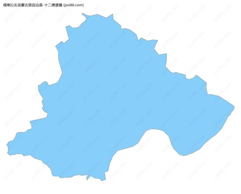 十二德堡镇边界地图