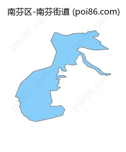 南芬街道边界地图