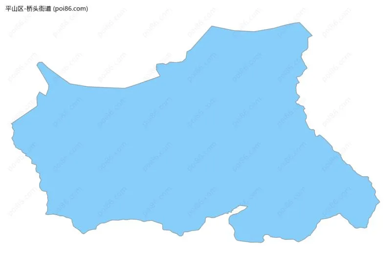 桥头街道边界地图