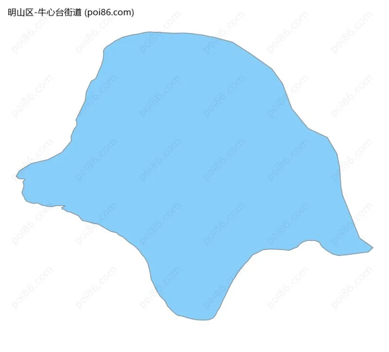 牛心台街道边界地图