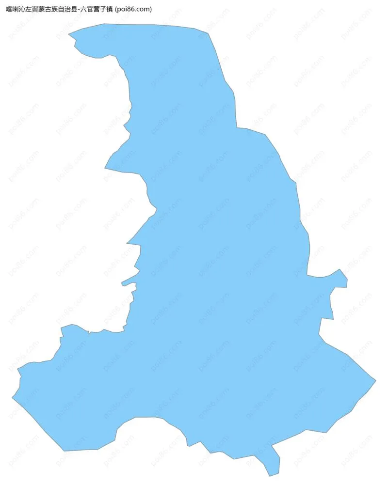 六官营子镇边界地图