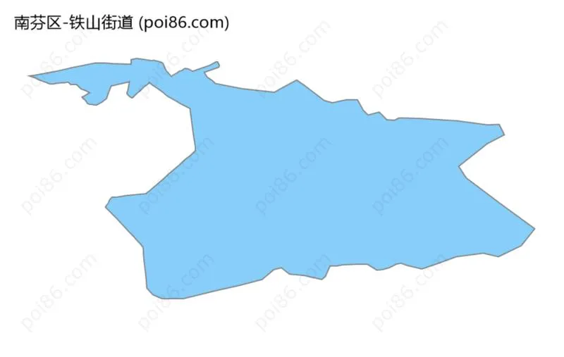 铁山街道边界地图