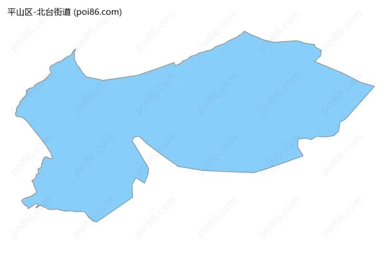 北台街道边界地图