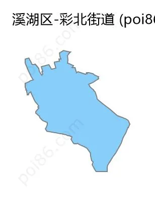 彩北街道边界地图