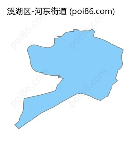 河东街道边界地图