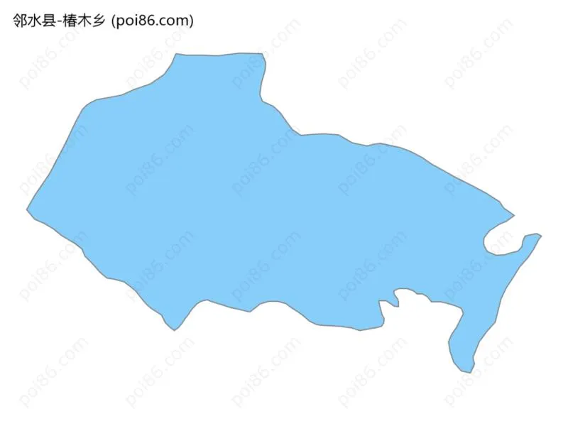 椿木乡边界地图