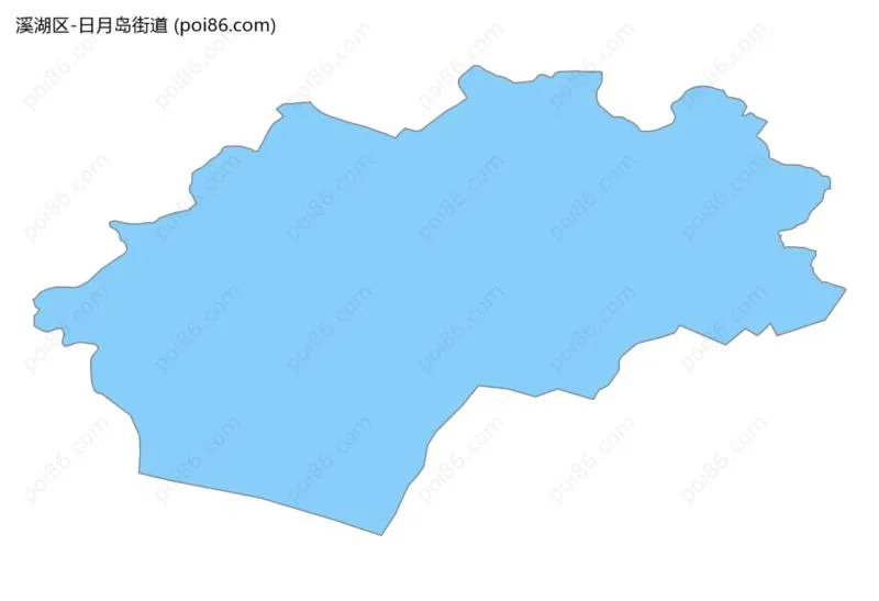 日月岛街道边界地图
