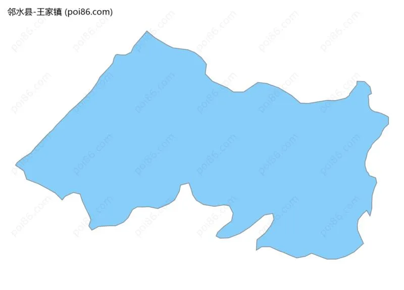 王家镇边界地图