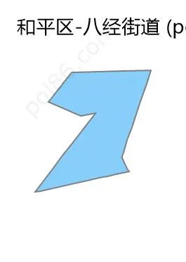 八经街道边界地图