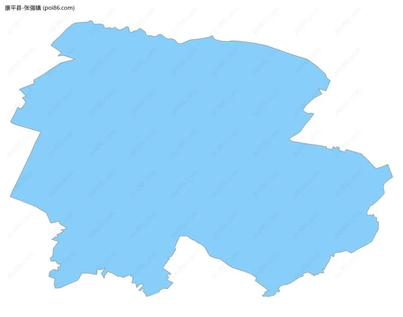 张强镇边界地图