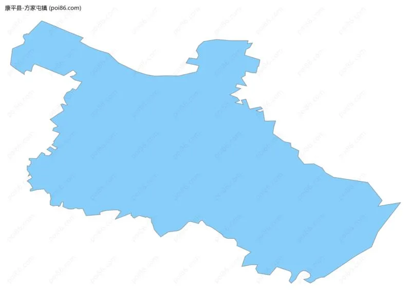 方家屯镇边界地图