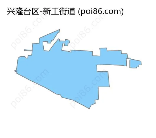 新工街道边界地图