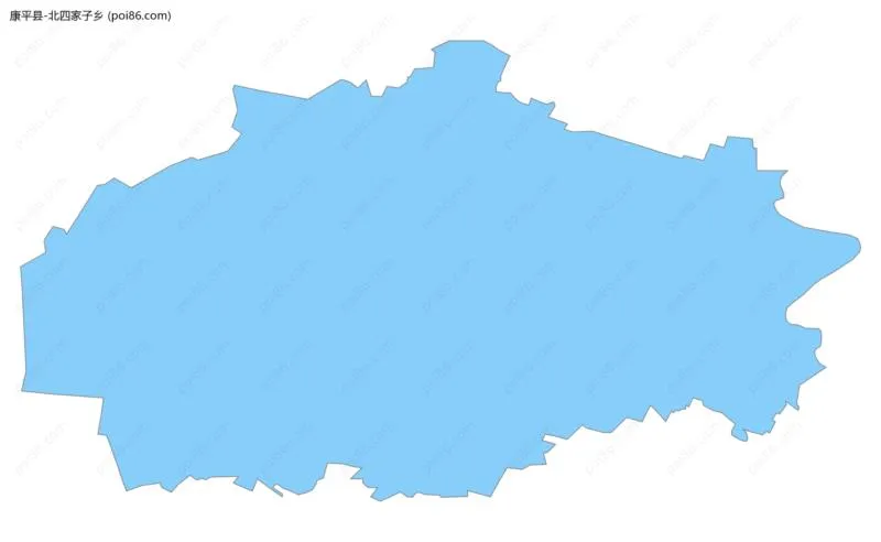 北四家子乡边界地图