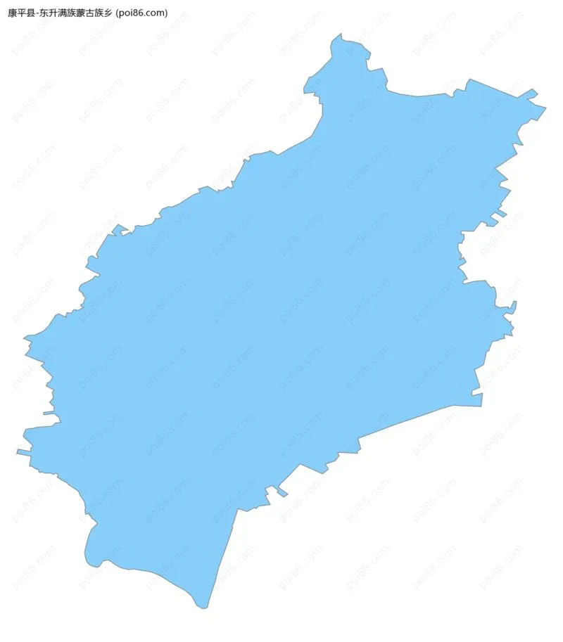 东升满族蒙古族乡边界地图