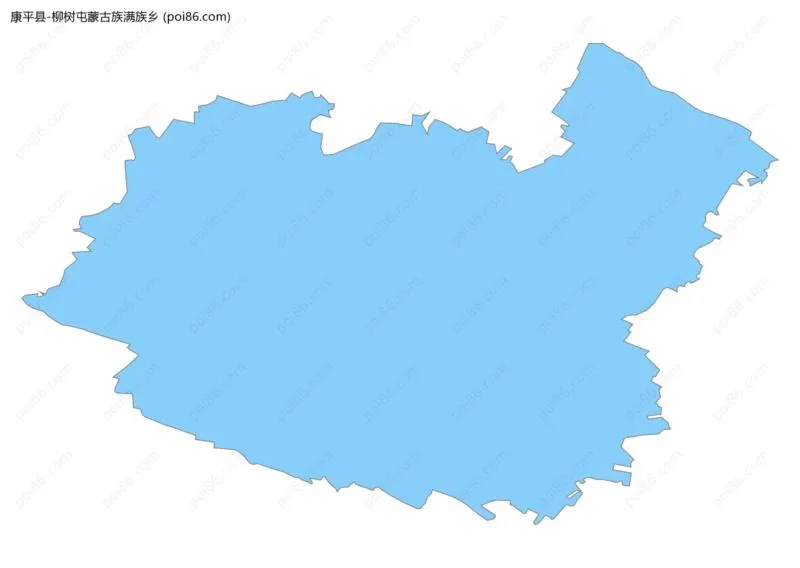 柳树屯蒙古族满族乡边界地图