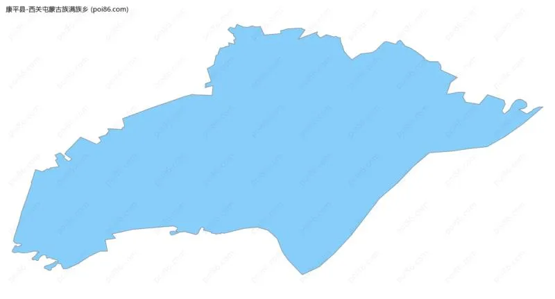 西关屯蒙古族满族乡边界地图