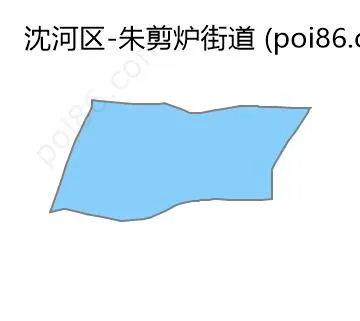 朱剪炉街道边界地图