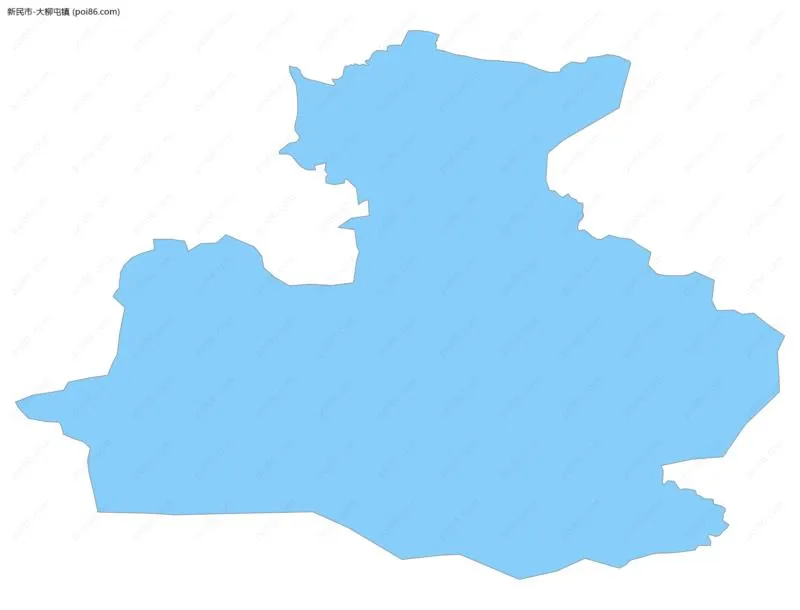 大柳屯镇边界地图