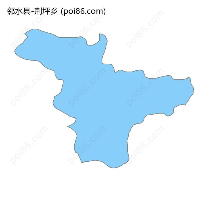 荆坪乡边界地图