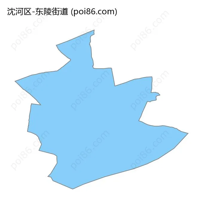 东陵街道边界地图