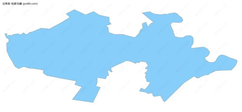 柏家沟镇边界地图