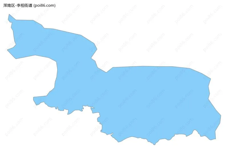 李相街道边界地图