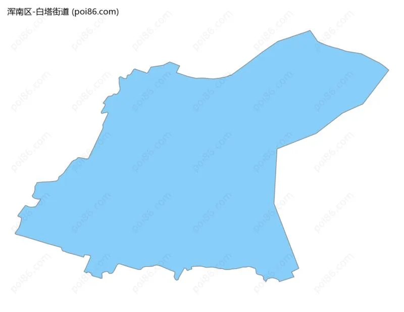 白塔街道边界地图