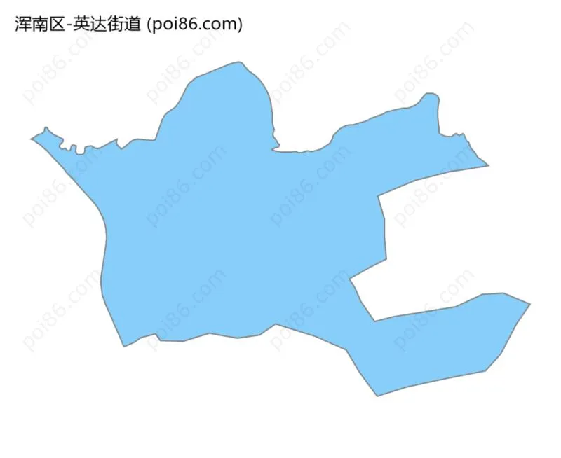 英达街道边界地图