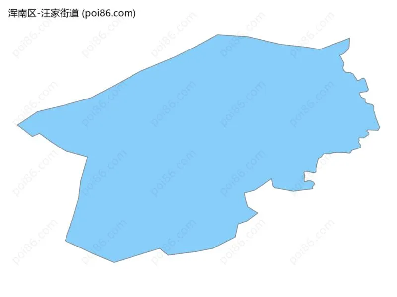 汪家街道边界地图