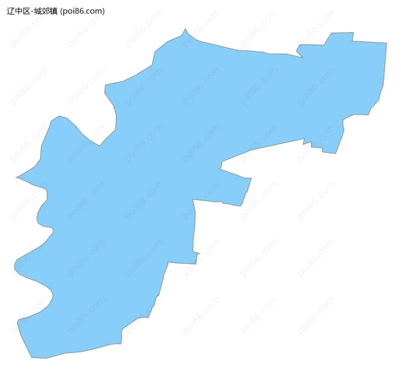 城郊镇边界地图