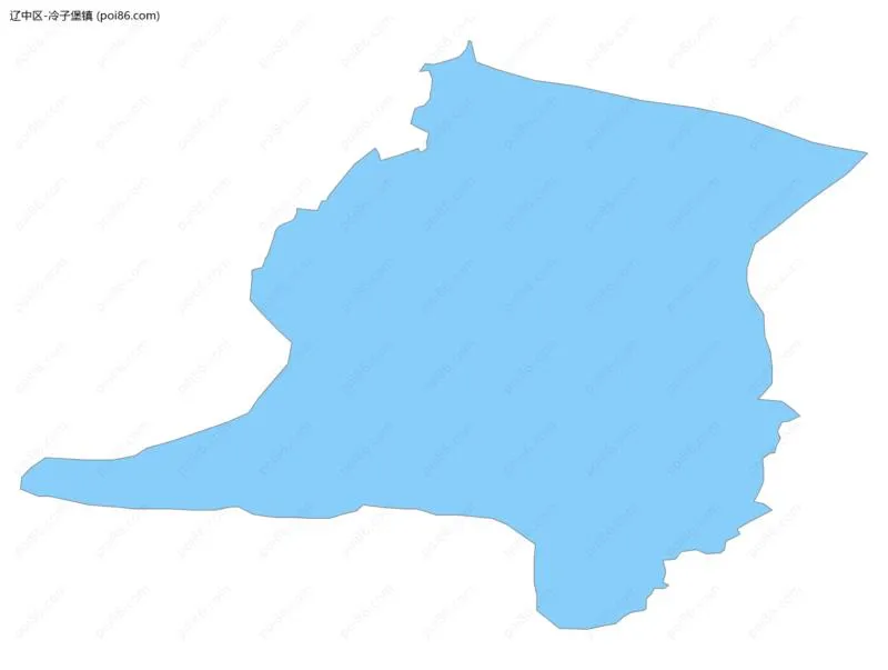 冷子堡镇边界地图