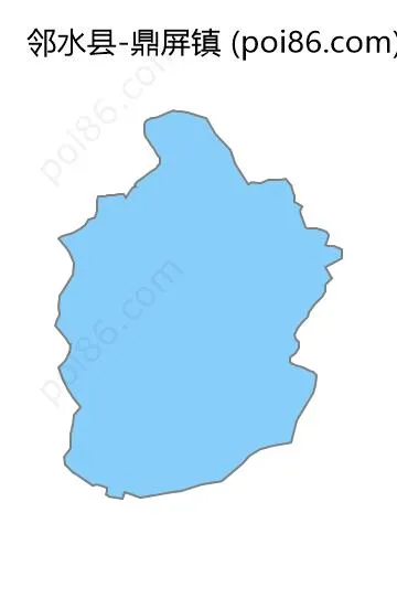 鼎屏镇边界地图