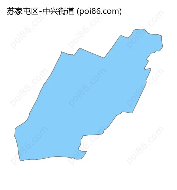 中兴街道边界地图