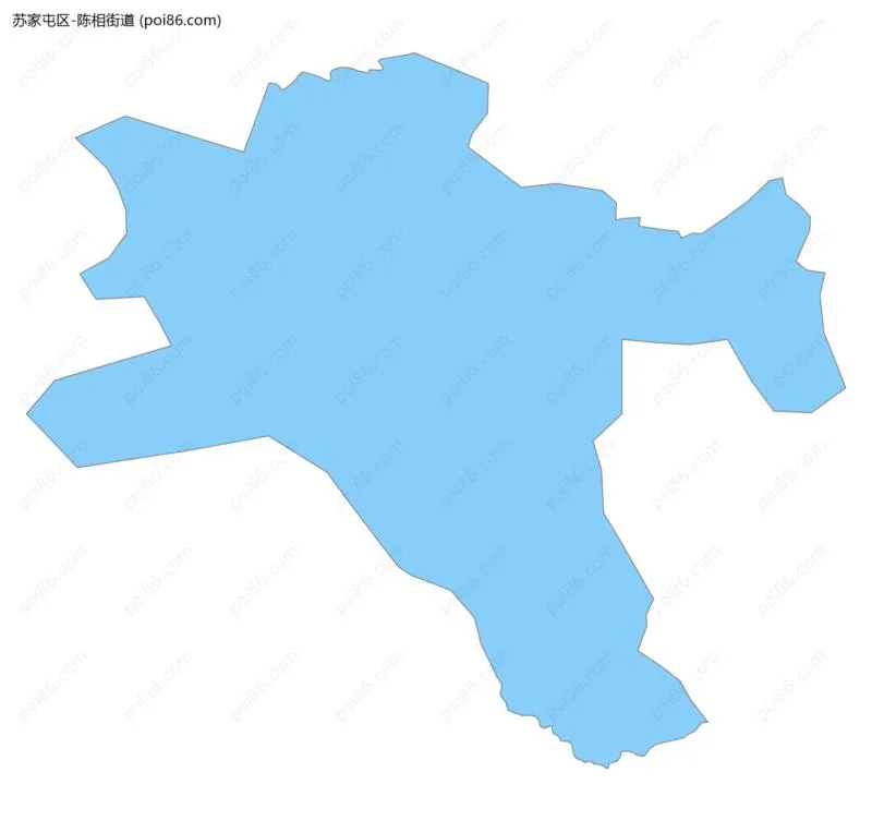 陈相街道边界地图