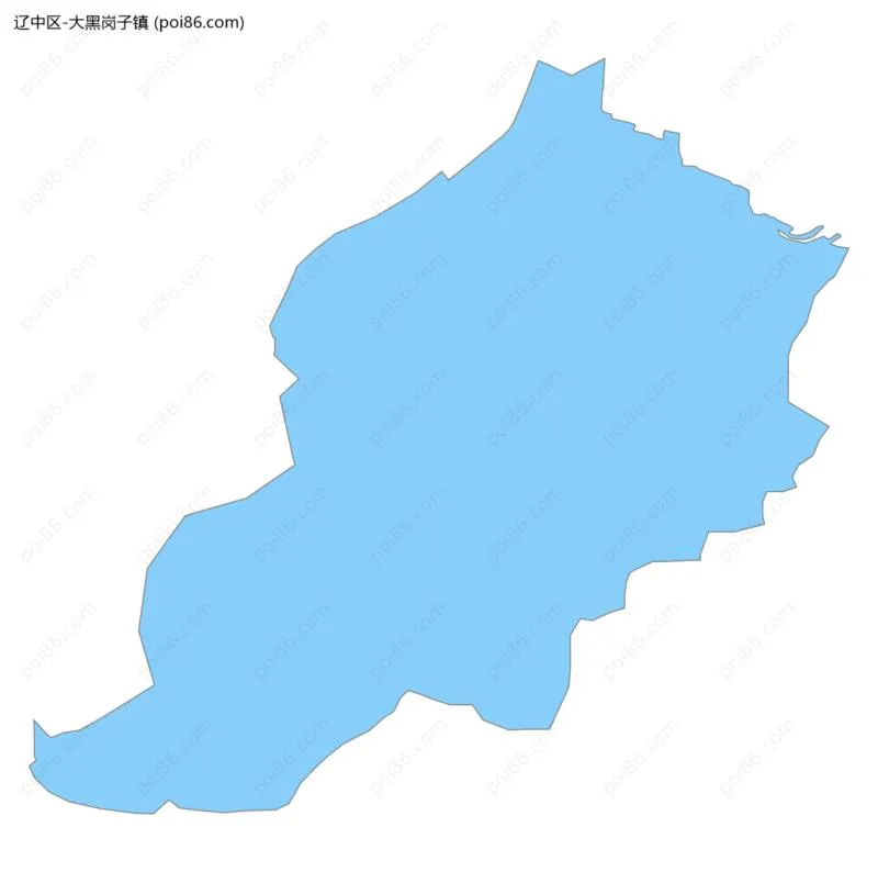 大黑岗子镇边界地图