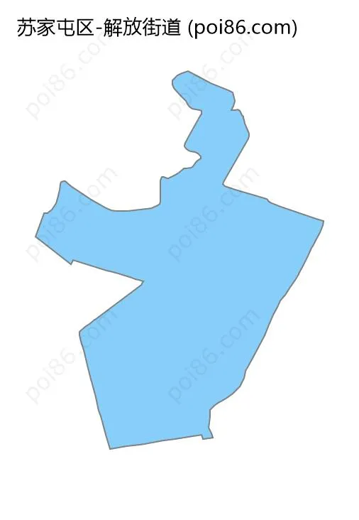 解放街道边界地图