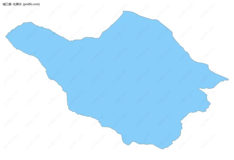 北屏乡边界地图