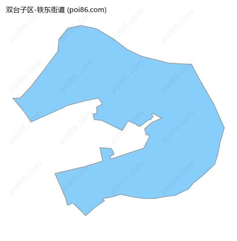 铁东街道边界地图