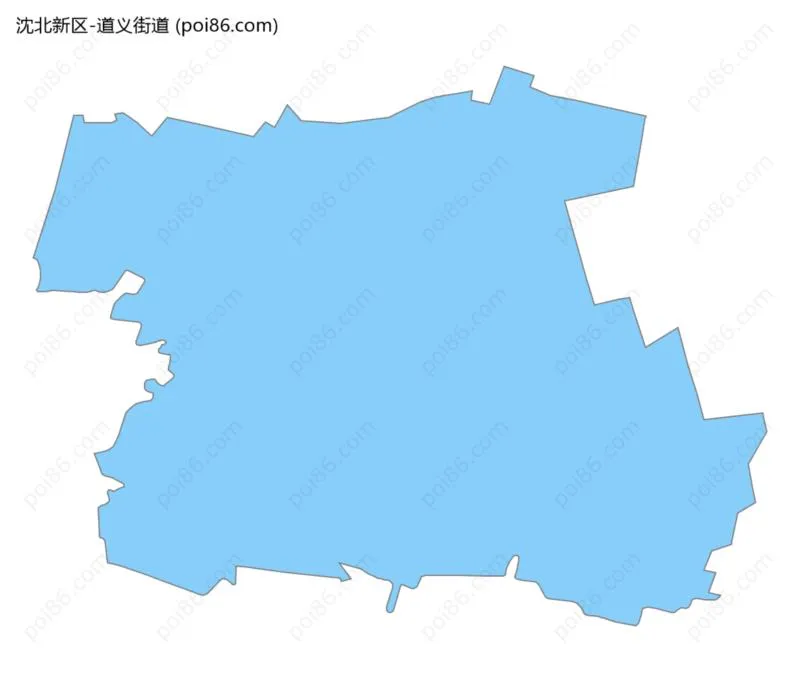 道义街道边界地图