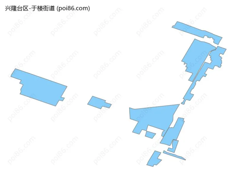 于楼街道边界地图