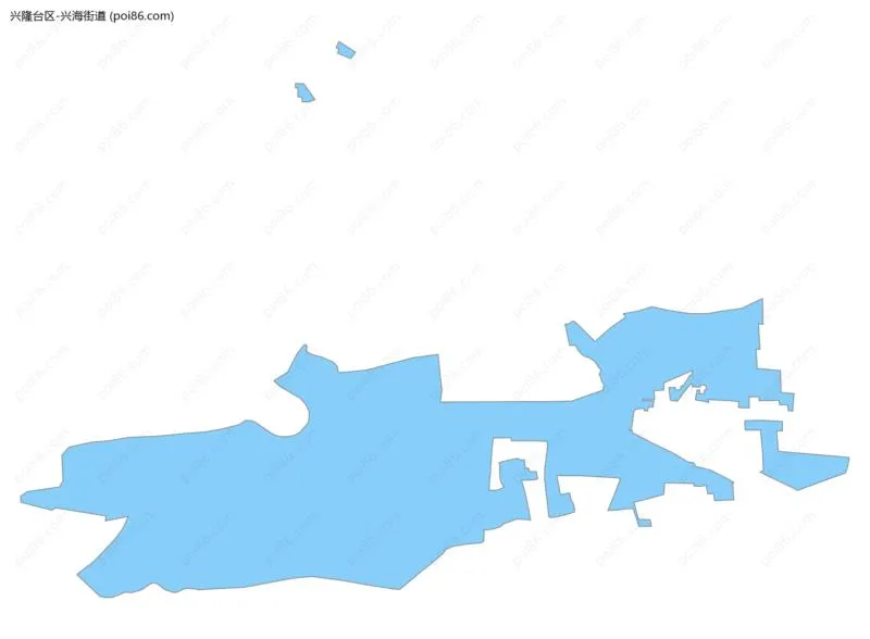 兴海街道边界地图