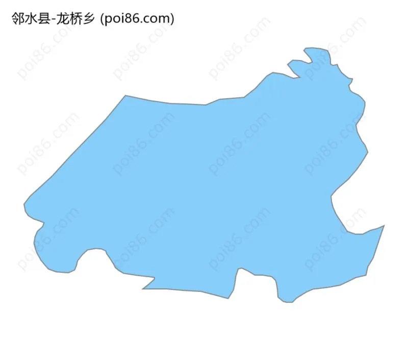 龙桥乡边界地图