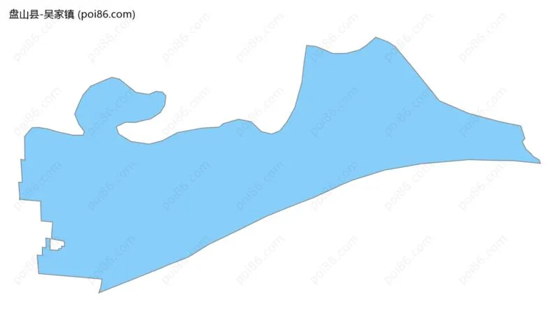 吴家镇边界地图