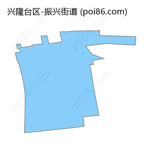 振兴街道边界地图