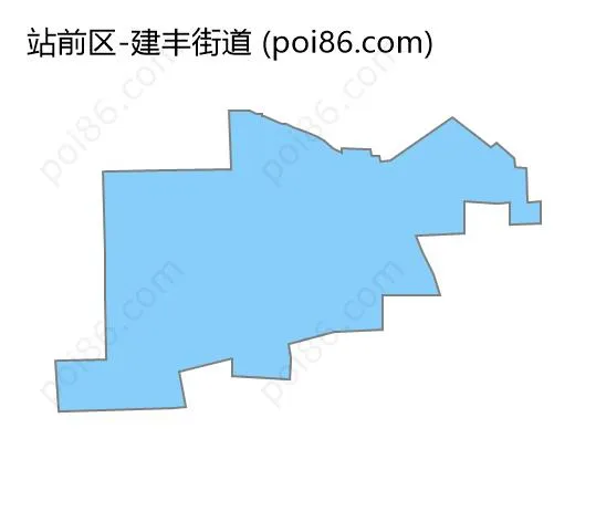 建丰街道边界地图