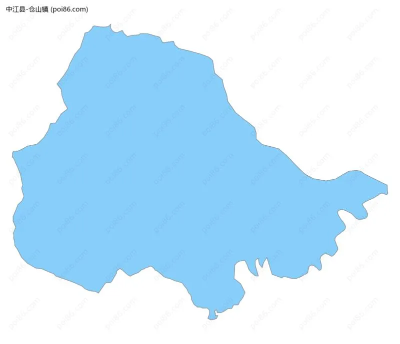 仓山镇边界地图